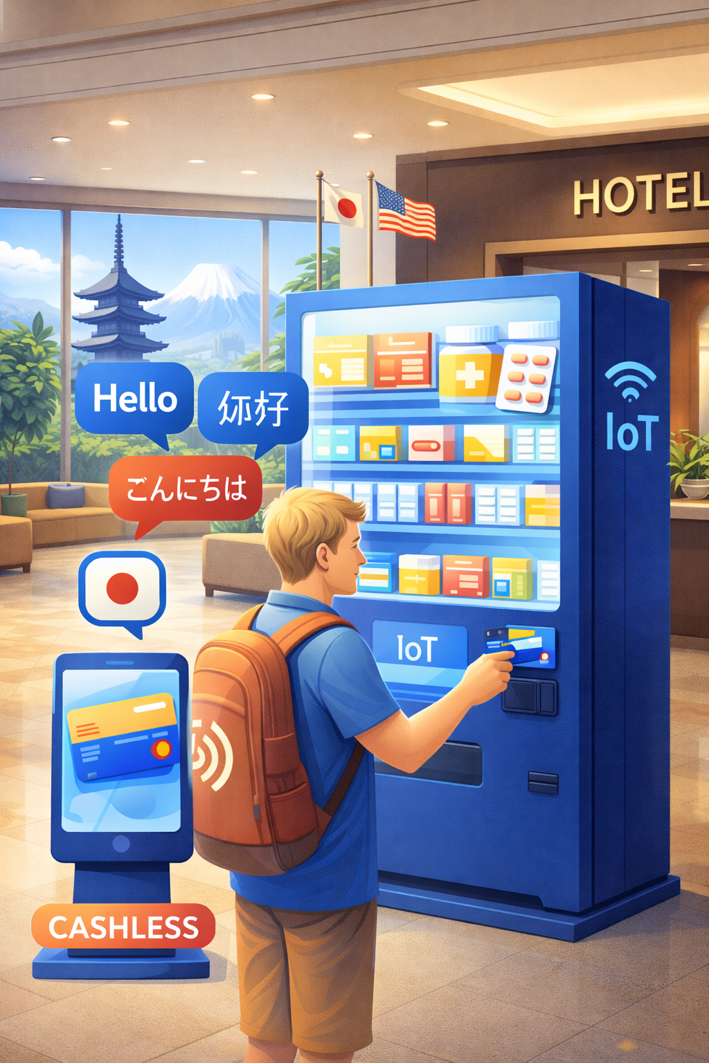 観光地やホテルでの活用